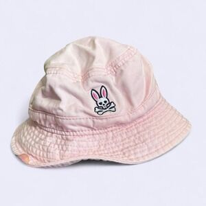 Psycho Bunny Women's Soft Pink OSFA‎ Bucket Hat Logo Outdoors